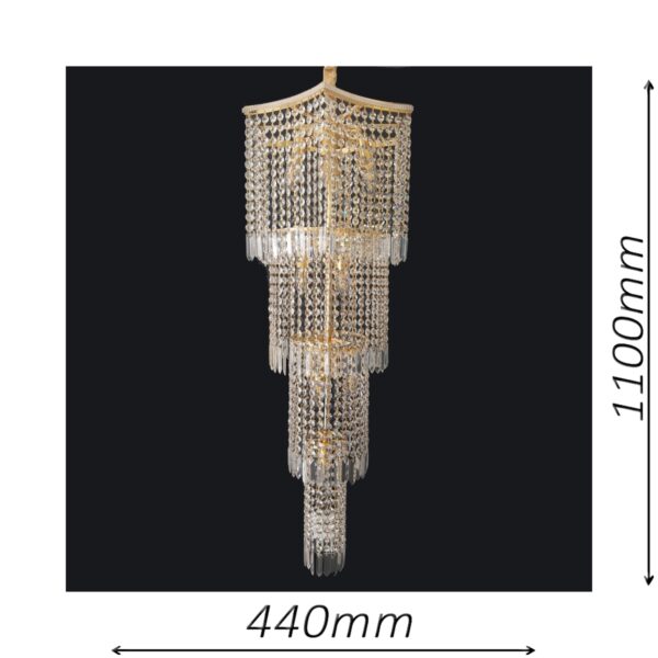 Derby 440 Gold Chandelier - CRPDER13440GD