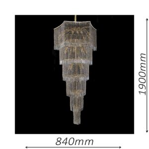 Derby 840 Gold Chandelier - CRPDER31840GD