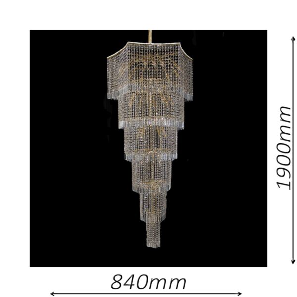 Derby 840 Gold Chandelier - CRPDER31840GD