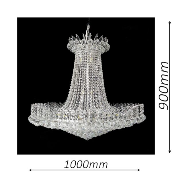 Devon 1000 Chrome Chandelier - CRPDEV211000CH