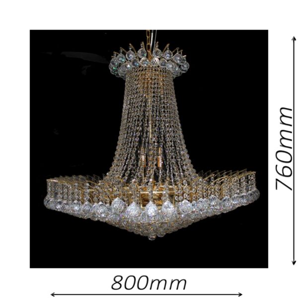 Devon 800 Gold Chandelier - CRPDEV14800GD