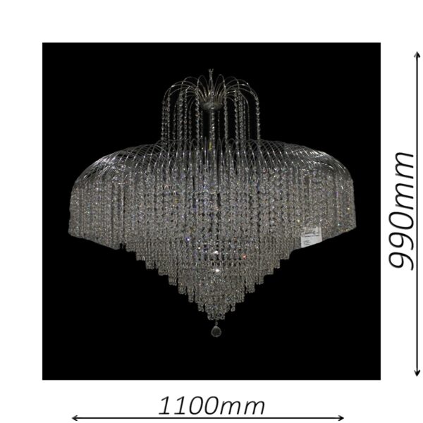 Waterfall 1100 Chrome Chandelier - CRPWAT191100CH