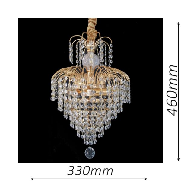 Waterfall 330 Gold Chandelier - CRPWAT03330GD