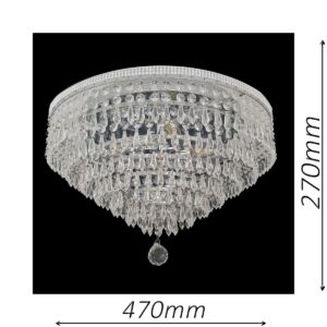 Waterfall 470 Chrome Ceiling Light - CTCWAT05470CH