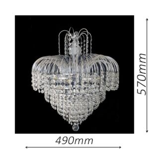 Waterfall 490 Chrome Chandelier - CRPWAT05490CH