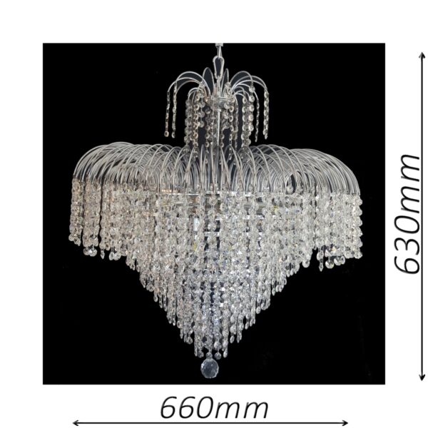 Waterfall 660 Chrome Chandelier - CRPWAT08660CH