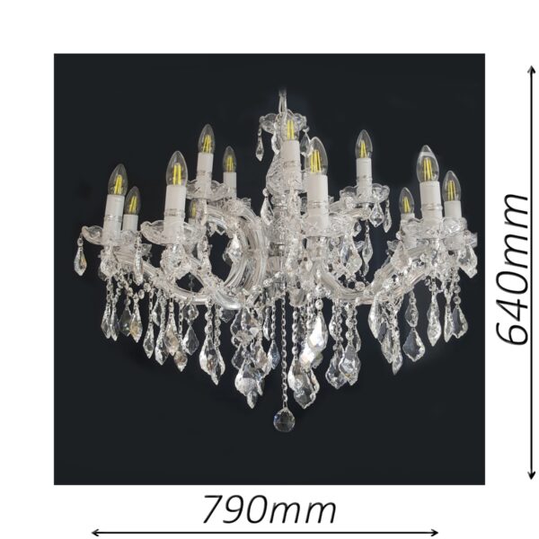 Buckingham 790 Chrome Chandelier - CRPBUC15790CH