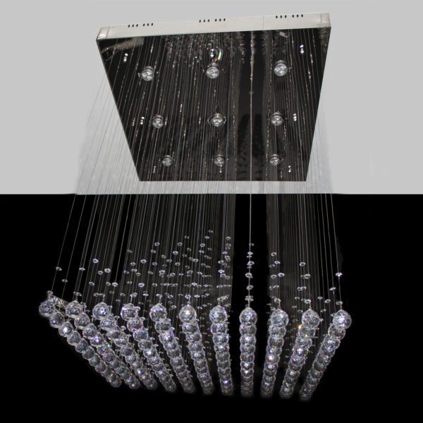 Box Pyramid 800mm String Chandelier - CRP1016