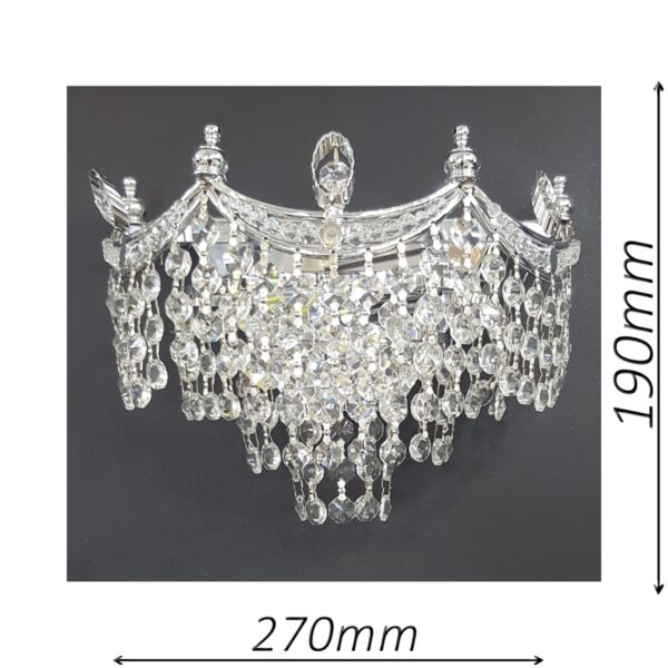 Bristol 270 Crome Wall Light - CRWBRI02270CH