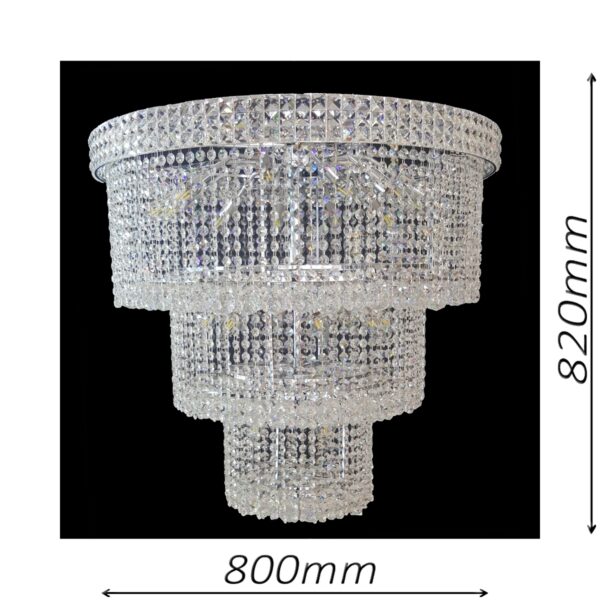 Lincoln 800 Chrome Chandelier - CRPLIN24800CH