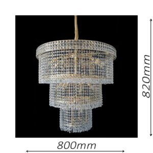 Lincoln 800 Gold Chandelier - CRPLIN24800GD