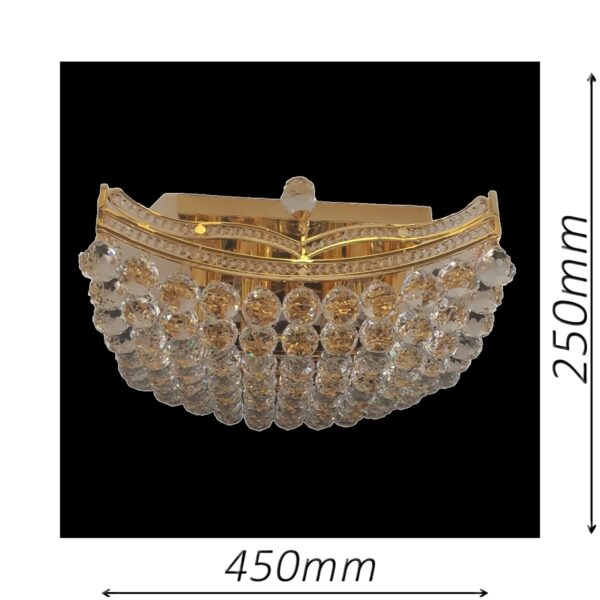 Mersey 450 Gold Ceiling Light - CTCMER10450GD