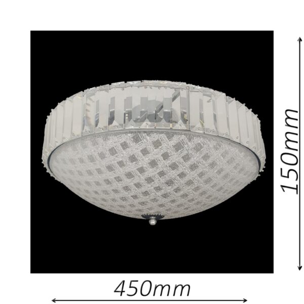 Rutland 450 Chrome Ceiling Light - CTCRUT06450CH