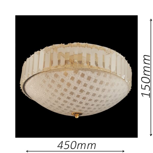 Rutland 450 Gold Ceiling Light - CTCRUT06450GD