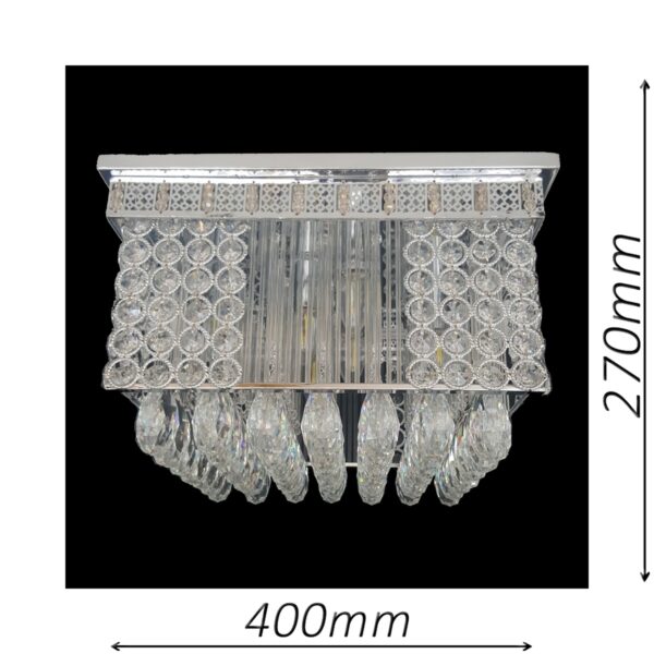 Stafford 400 Chrome Ceiling Light - CTCSTA06400CH