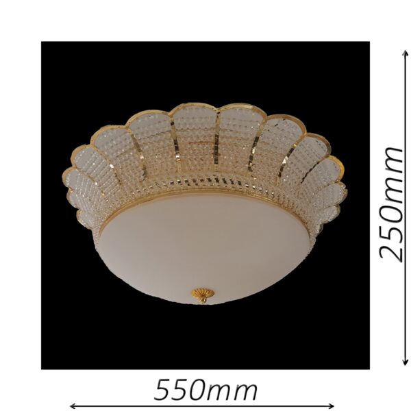 Tyne 550 Gold Ceiling Light - CTCTYN06550GD