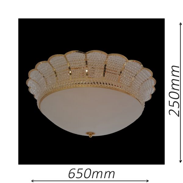 Tyne 650 Gold Ceiling Light - CTCTYN09650GD