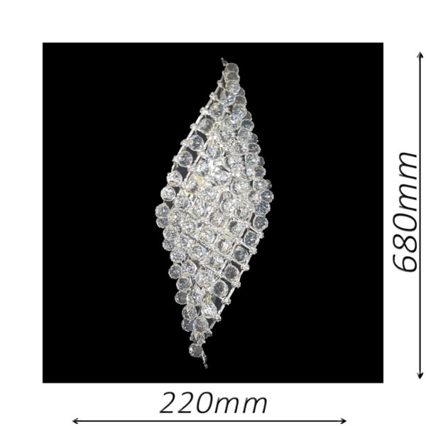 Wight 220mm Chrome Wall light - CRWWIG04220C