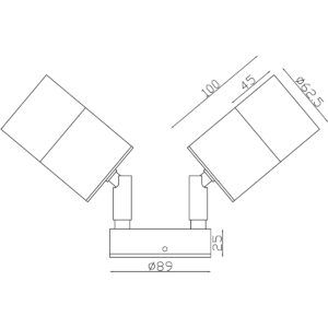 316 Stainless Steel Exterior Double Adjustable Dimensions - EXTDA316