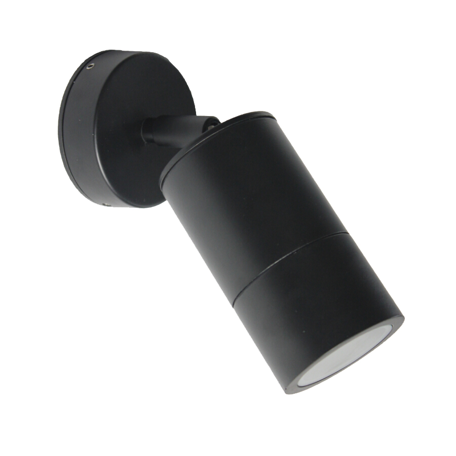 1 Light Single Adjustable Black Aluminium Outdoor Exterior Light GU10 ...