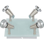 Ayaan 4 Light Square GU10 Frost Glass - AYAAN4LTSQ