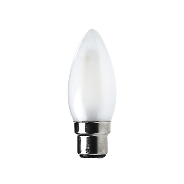 Candle B22 4W LED Globe Frosted - LEDCAN4WB22FR - PW - CW - WW