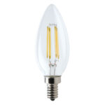 Candle E14 4W LED Globe Clear - LEDCAN4WE14CL - PW - CW - WW