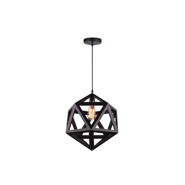 Galactic 450 Black Pendant Light - P1088GALAC45BL