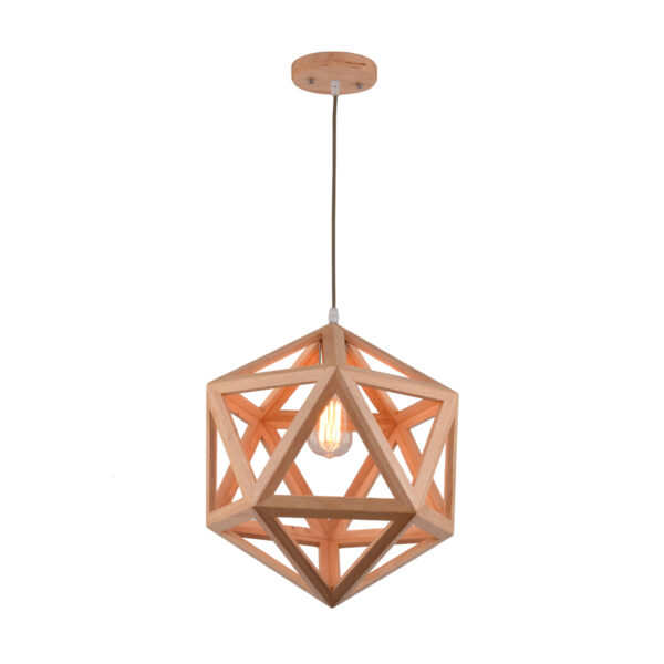 Galactic 650 Wooden Pendant Light - P1092GALAC65WDN