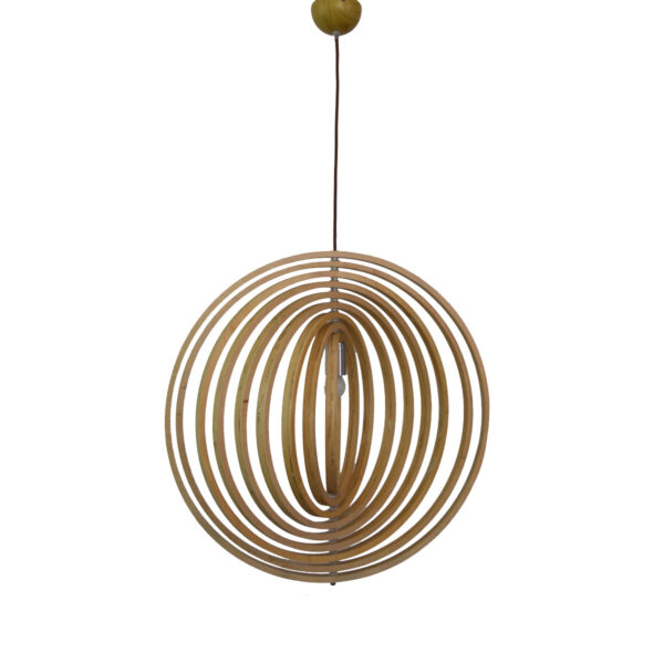 Helical 300 Wooden Pendant Light - P1209HEL30WDN