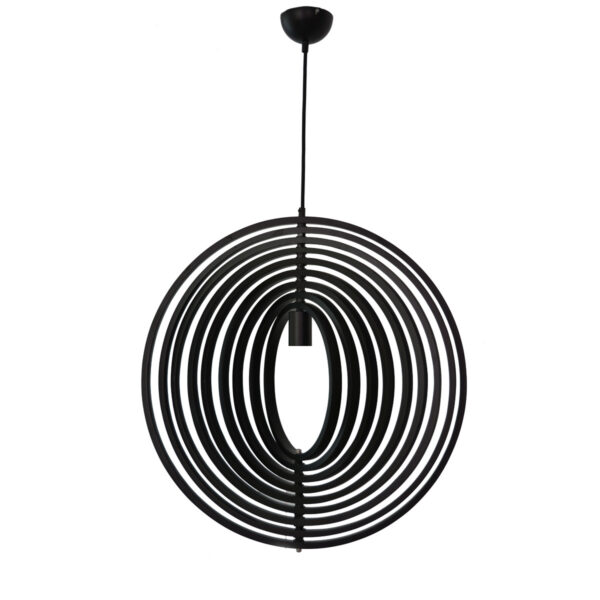 Helical 600 Black Pendant Light - P1214HEL60BL