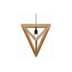 Pyramid 330 Wooden Pendant Light - P1048PYRAMID330