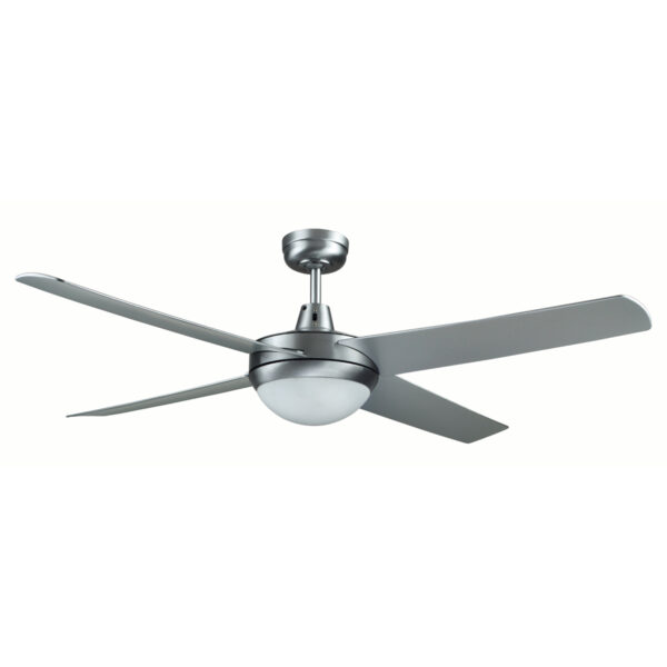 Genesis 52'' Series 2 Brushed Aluminum Ceiling Fan with Light - GEN52BL2