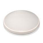 Round 18W LED Ceiling Light - White Frame in Warm White - LEDOYS18WRNDWHWW