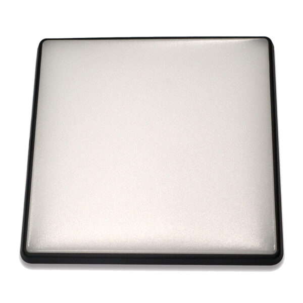 Square 18W LED Ceiling Light - Black Frame in Warm White - LEDOYS18WSQRBLWW