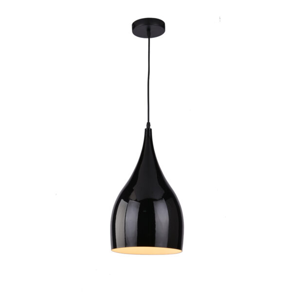 Zish 260 Black 1 Light Pendant - P1220ZIS26BLK