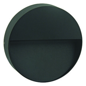 Calam Round LED Integrated External Light Black