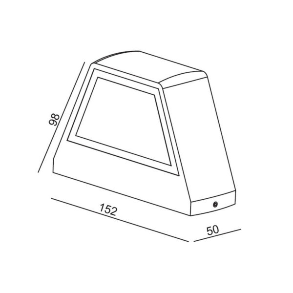 Kura Square LED Integrated External Light