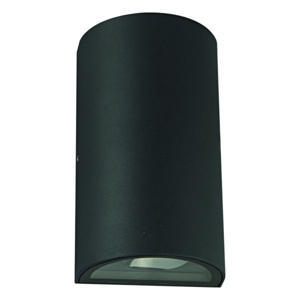 Zimbo Round LED Integrated External Light Black